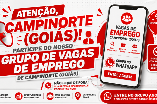VAGAS DE EMPREGO CAMPINORTE GOIAS
